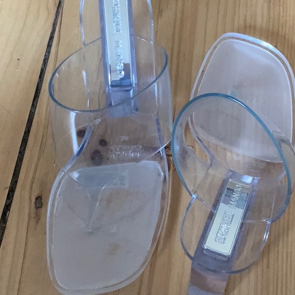 Mango Clear Slip-On Block Heel Mules - Transparent - Picture 3 of 6